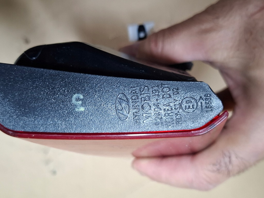 фото №12, Hyundai kona i 2020 лампа задняя правая w крышка 92404-j91 92404-j911