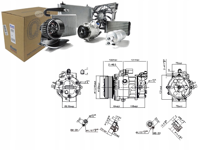 фото №1, Компрессор кондиционера skoda fabia ii rapid roomster roomster praktik