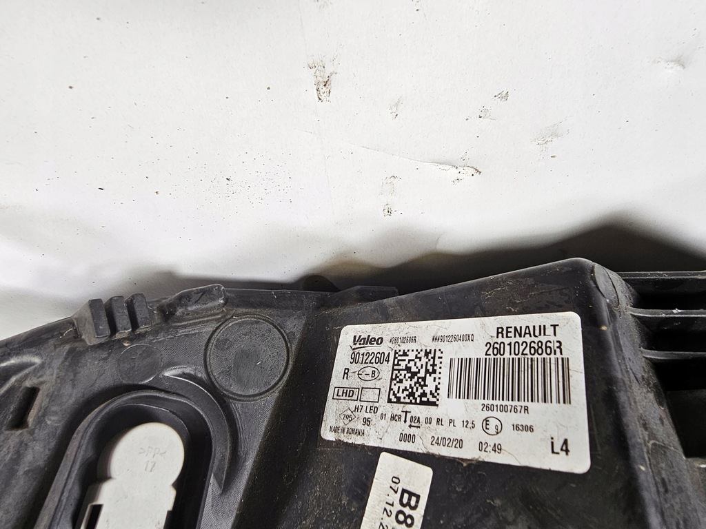 фото №9, Megane iv лампа комплект 260607159r 260102686r