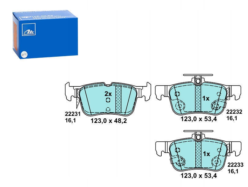 фото №1, Тормозные колодки тормозные керамические задняя ford galaxy iii kuga ii mondeo v