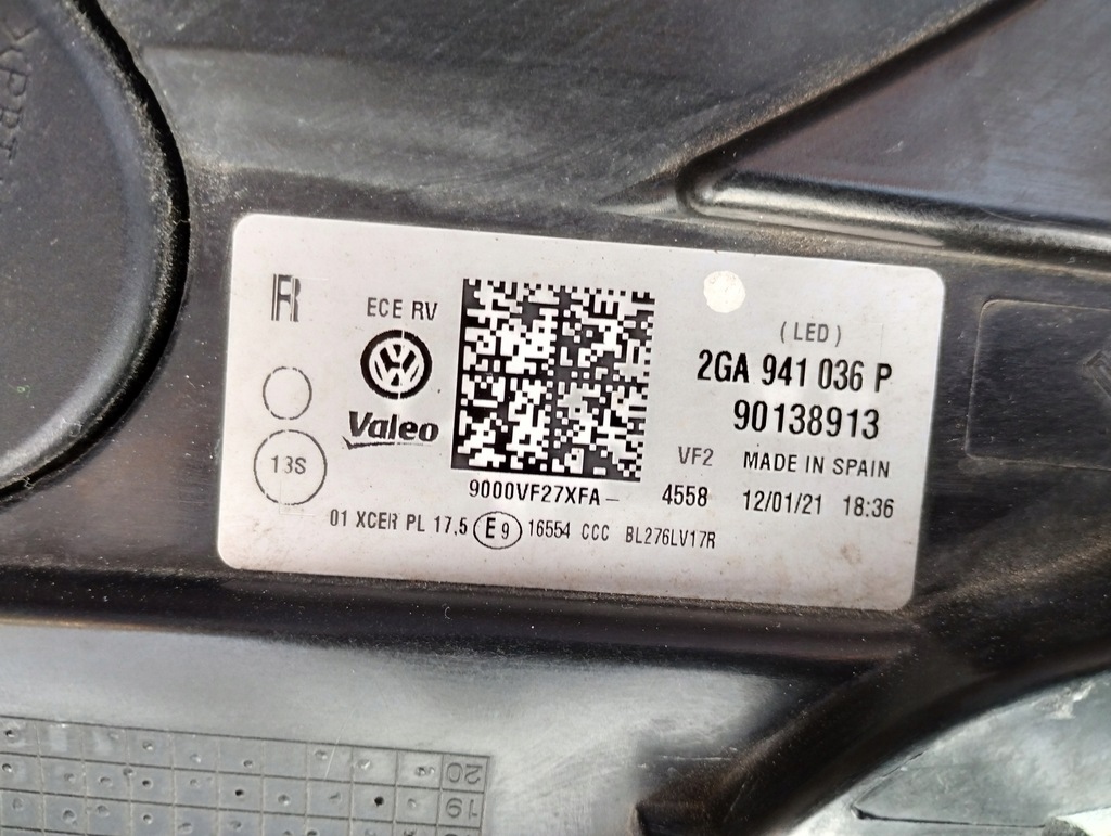 фото №13, Лампа правая full led vw t-roc 2ga 2ga941036p