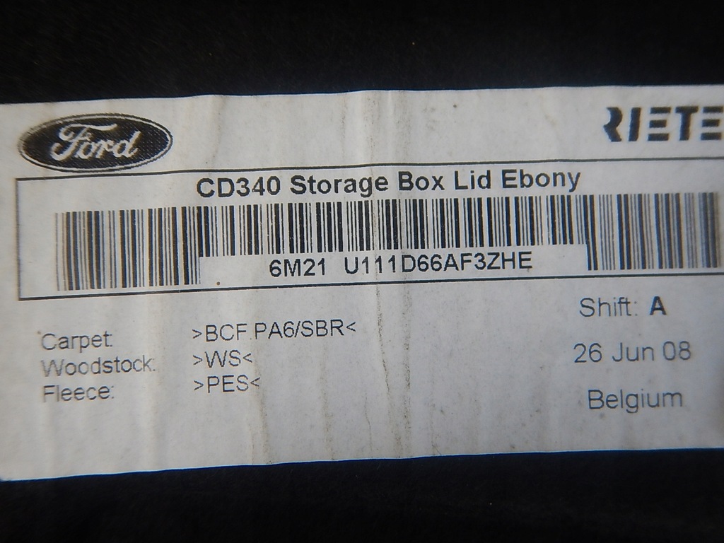 фото №4, Ford galaxy mk3 обшивка защита бардачка задняя