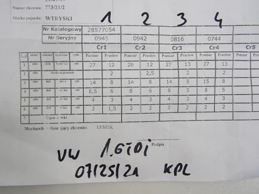 Форсунки vw audi skoda 1.6tdi 04l130277bf bosch wydruk test комплект Недорого