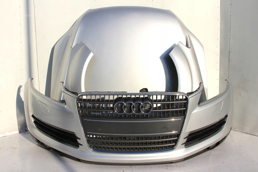 Audi q7 перед капот крила бампер ремінь передній фари підсилювач крило в Україні