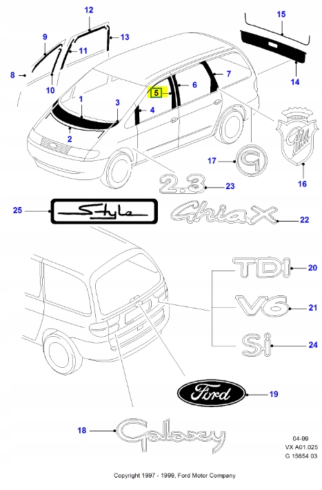 фото №7, Накладка рамки дверь задняя левая fiesta fusion 03- оригинальный номер 1319772
