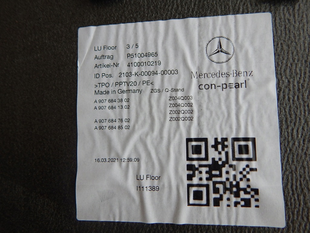 фото №8, Mercedes sprinter 906 907 910 пол плита обшивка обшивка кузов