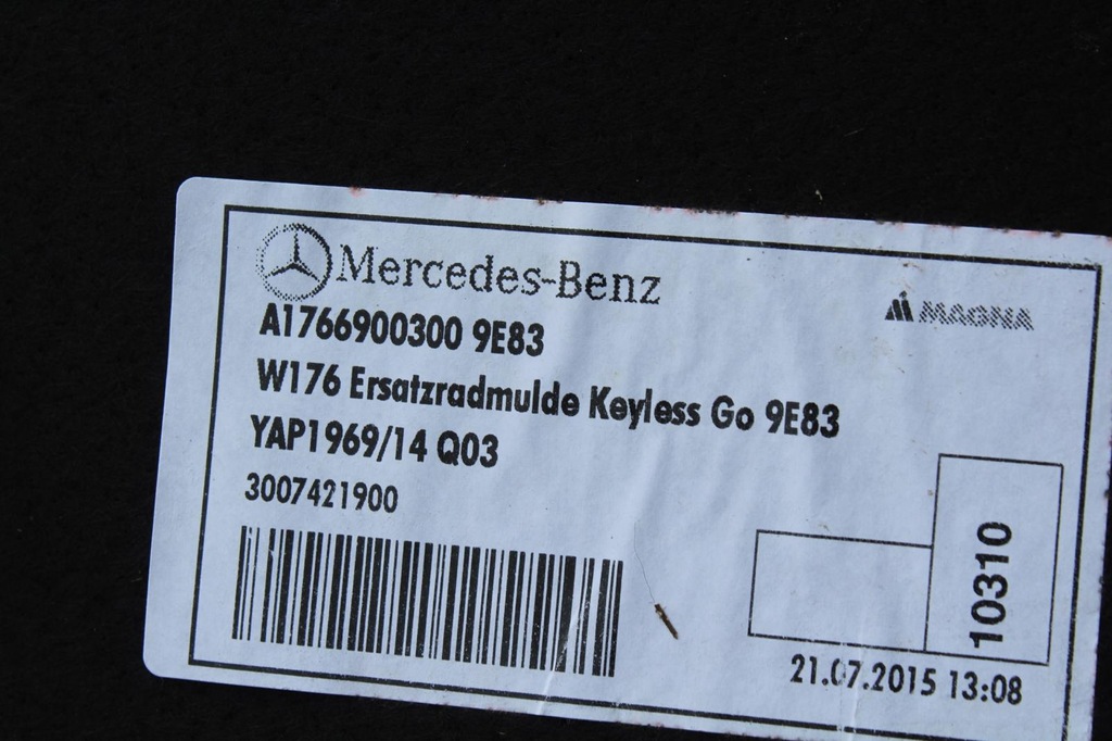 фото №11, Обшивка багажника mercedes a klasa w176 amg a1766900300