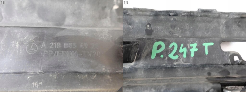 фото №12, Mercedes cls x218 c218 amg 10-14 бампер спойлер диффузор + хром молдинг задняя