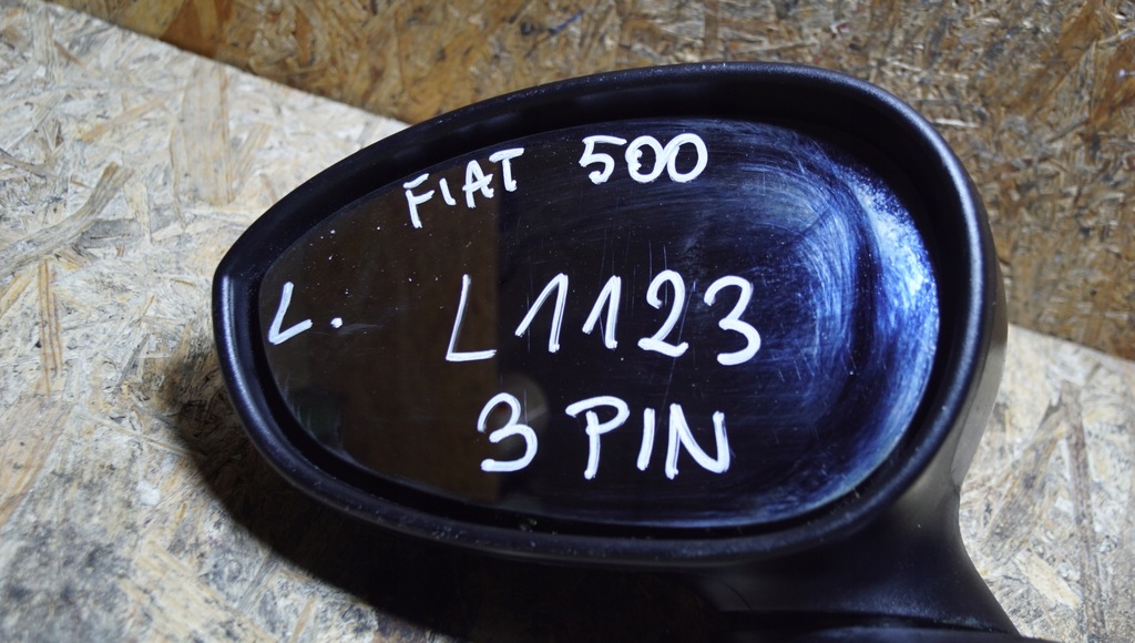 фото №9, Зеркало левая fiat 500 3 pin