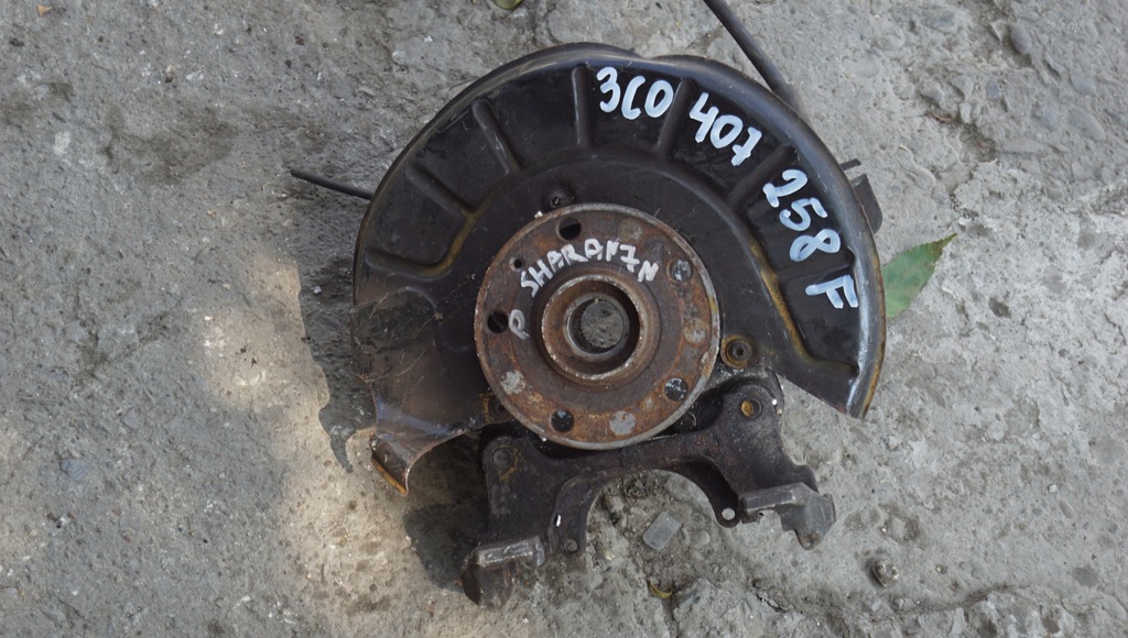 фото №11, Поворотный кулак правый перед vw passat b6 b7 cc sharan 7n 3c0407258f