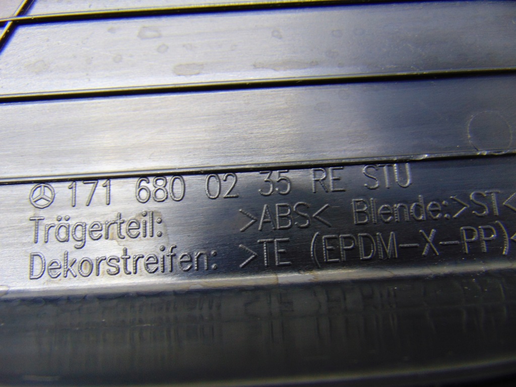 фото №6, Молдинг порог накладка правая mercedes slk r171 a1716800235