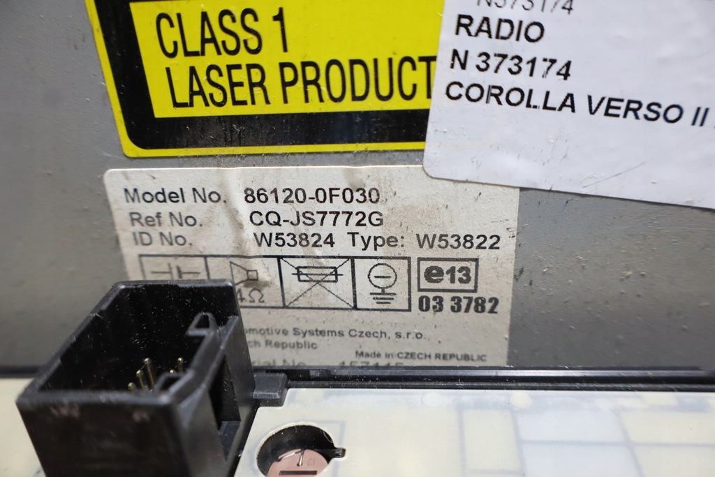 фото №5, Радіо toyota corolla verso ii