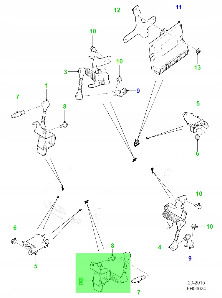 Датчик выравнивание подвеска датчик jaguar velar gx733c279aa t4n1104 Киев