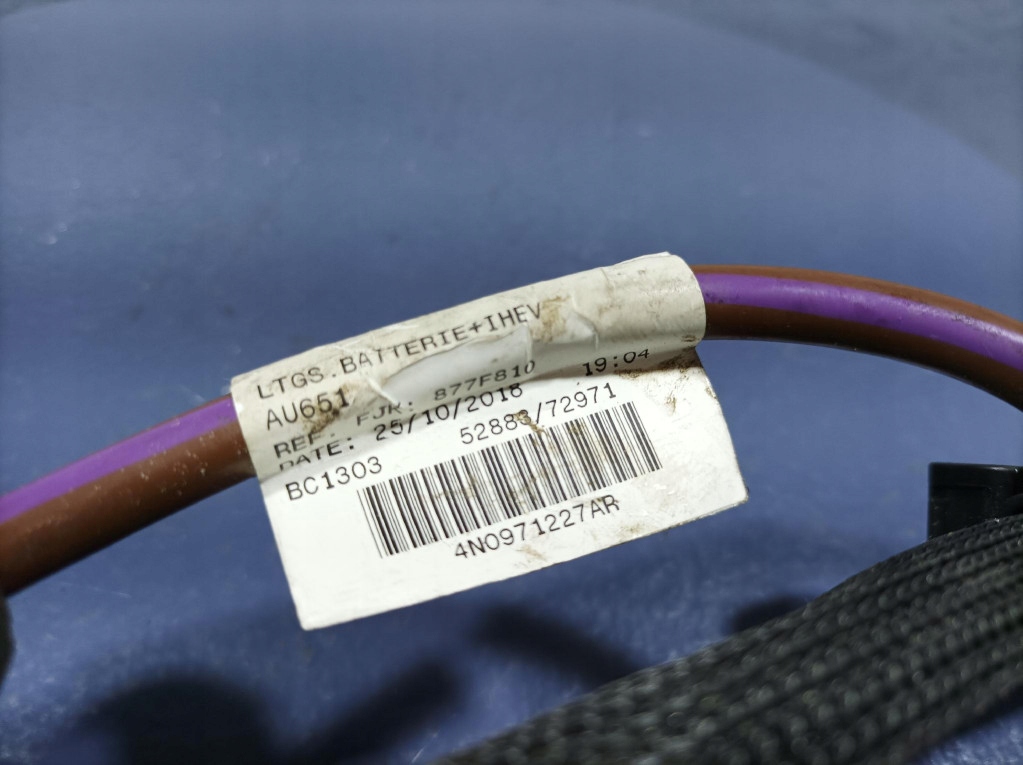 фото №6, Audi a8 d5 жгут шланг аккумулятор 4n0971227ar