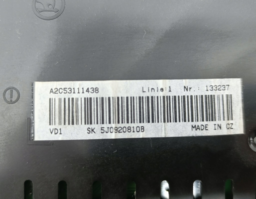 фото №7, Приборы счетчик skoda roomster 1.2 5j0920810b