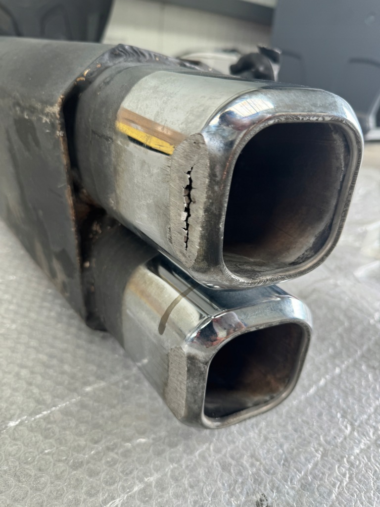 фото №8, Mercedes r129 sl lorinser гаситель конечный выпускной насадки выхлоп выхлоп