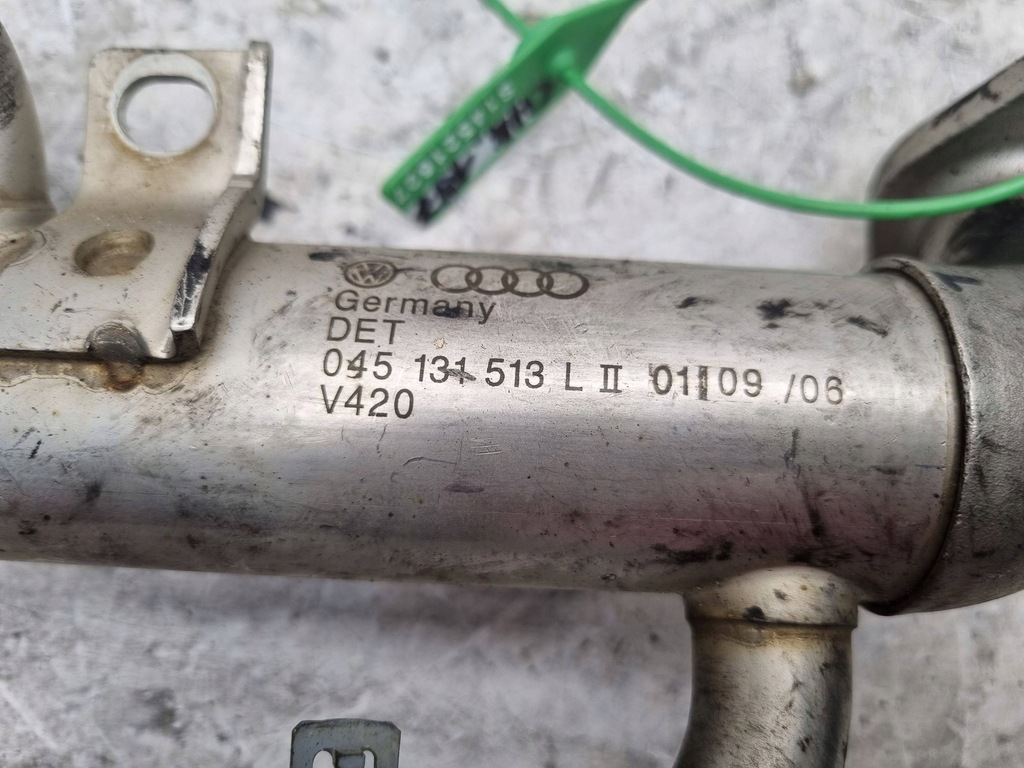 фото №6, Радиатор выхлопных газов 045131513l vw polo iv fox fabia i ibiza iii 1.4 tdi