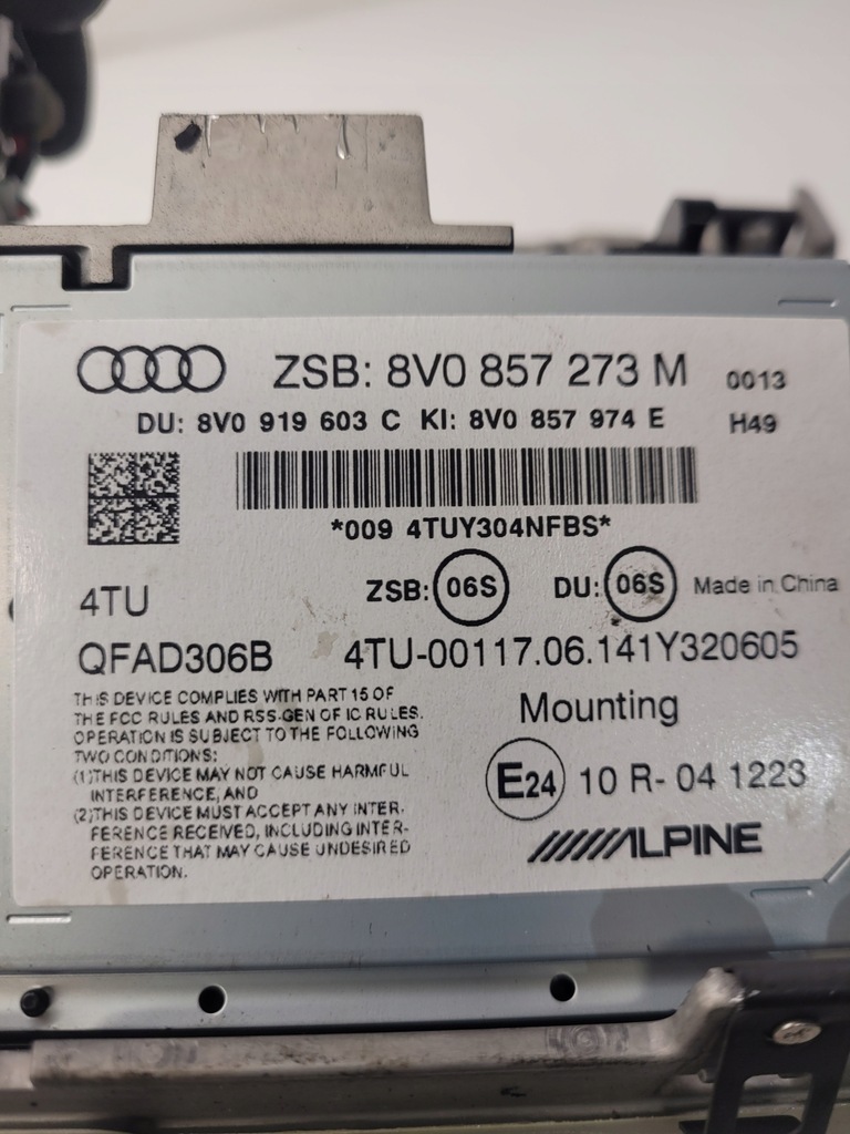 фото №6, Дисплей монитор подъемник audi a3 8v 8v0857273m