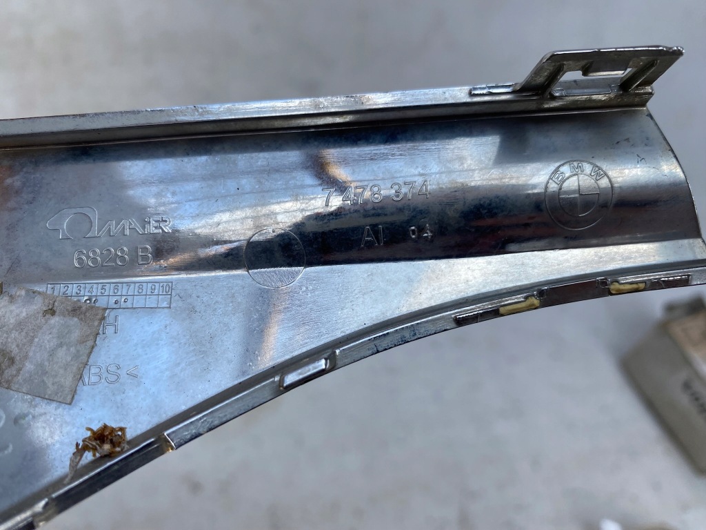 фото №10, Bmw seria 7 g11 g12 19- lift правый хром бампера задняя 7478374