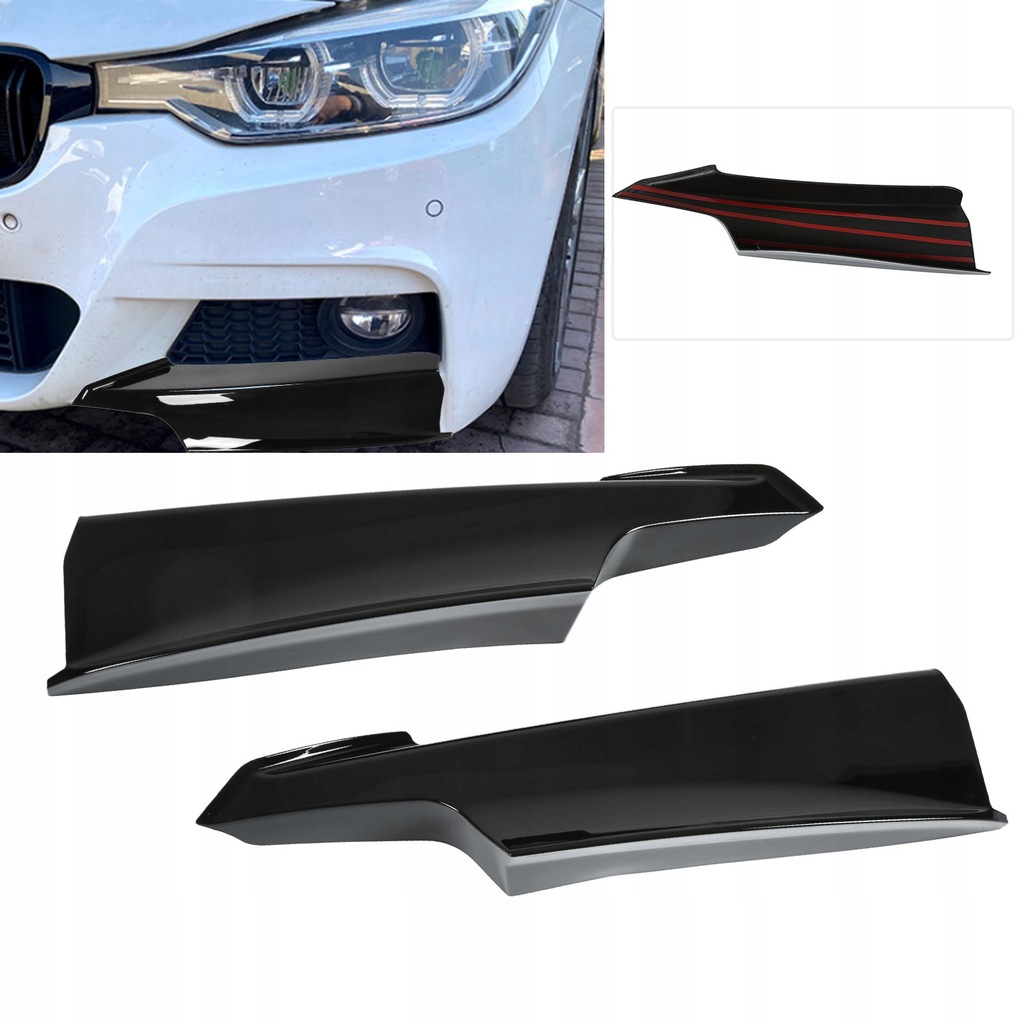 фото №11, Пара передній бампер частина розподільна накладки бампера захист кутова