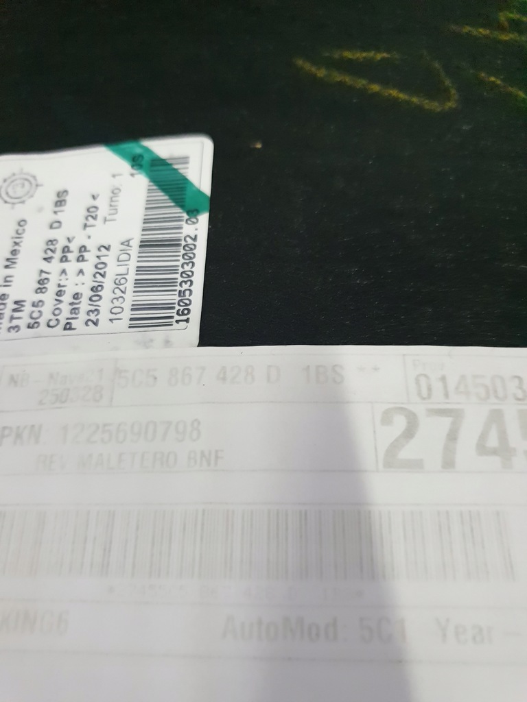 фото №6, Vw beetle оббивка правий задня 5c5867428d