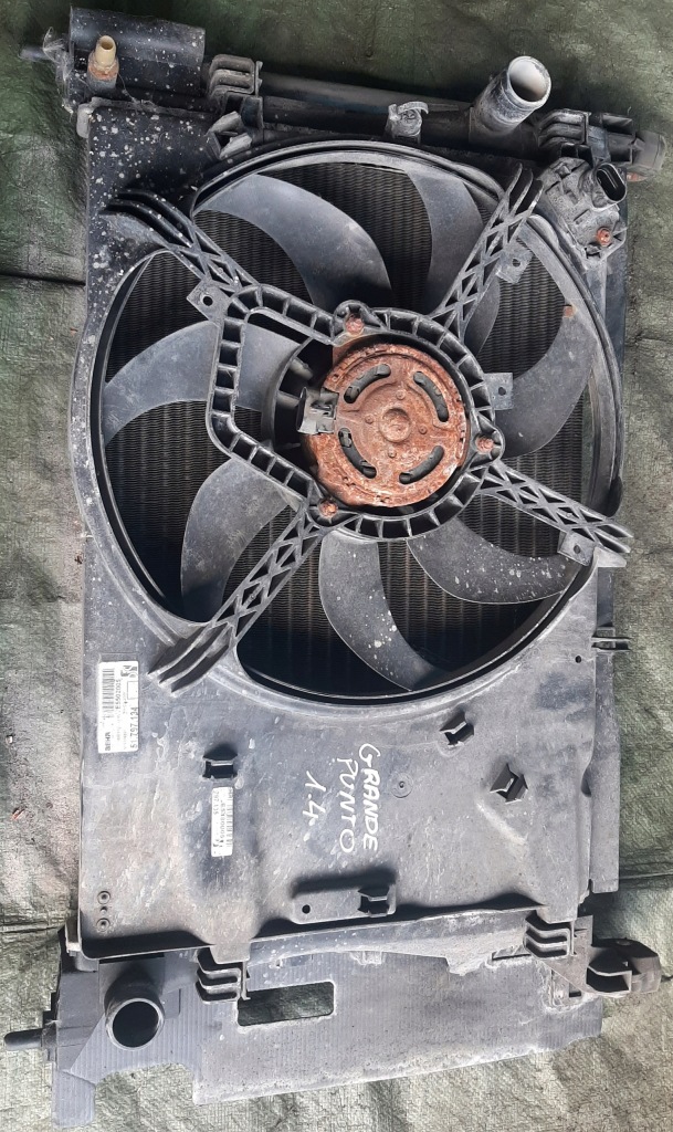 фото №1, Fiat grande punto 1.4 8v радиатор вентилятор