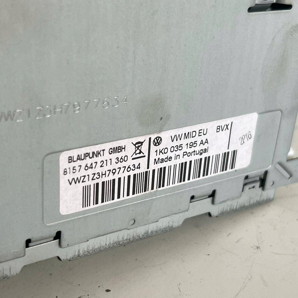 фото №10, Vw tiguan 5n радіо радіопрогравач навігації екран дисплей 1k0035195aa