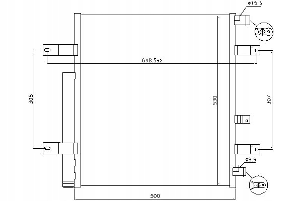 фото №2, Конденсатор кондиціонера mercedes atego atego 2 ateg