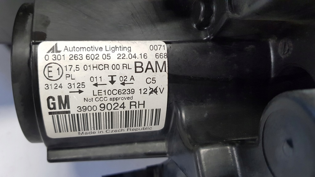 фото №9, Лампа правая перед opel zafira c