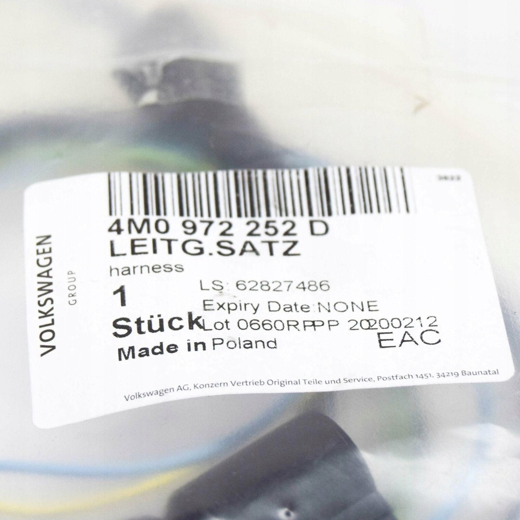 фото №7, Набір трубопровід do датчика швидкості audi q7 q8 vw touareg оригінальний