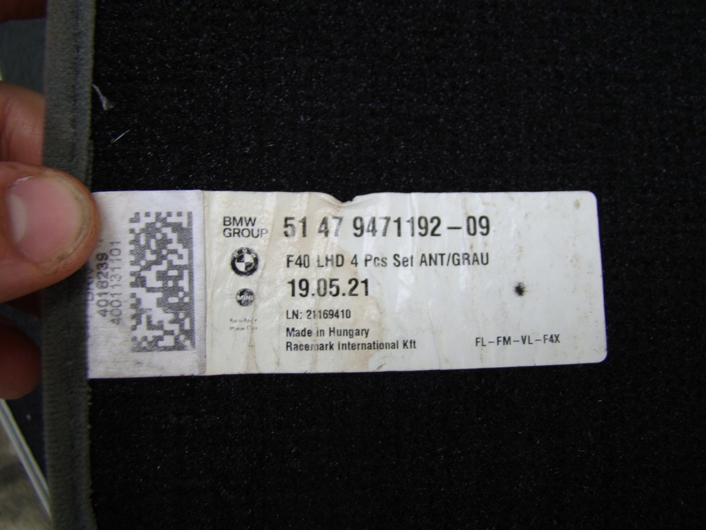 фото №6, Bmw 1 f40 1.5 tb коврики оригинал 8096806