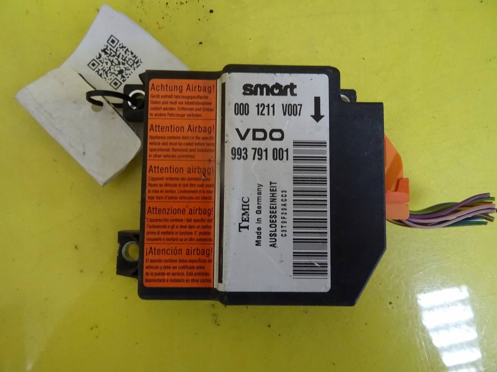 фото №1, Модуль датчик подушка безпеки smart for two 0001211v007 nr555