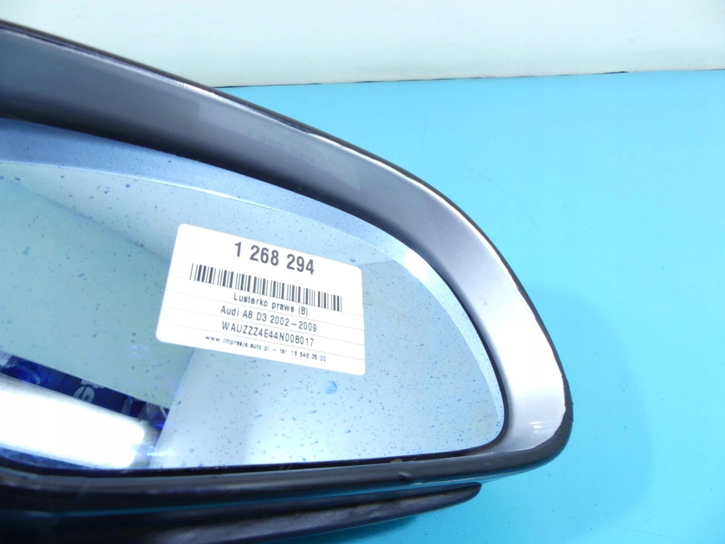 фото №6, Зеркало правое audi a8 d3 чёрные europa