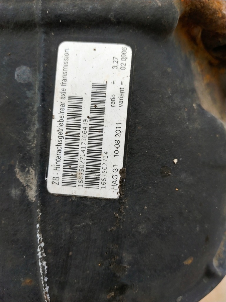 фото №2, Mercedes ml w166 задний мост