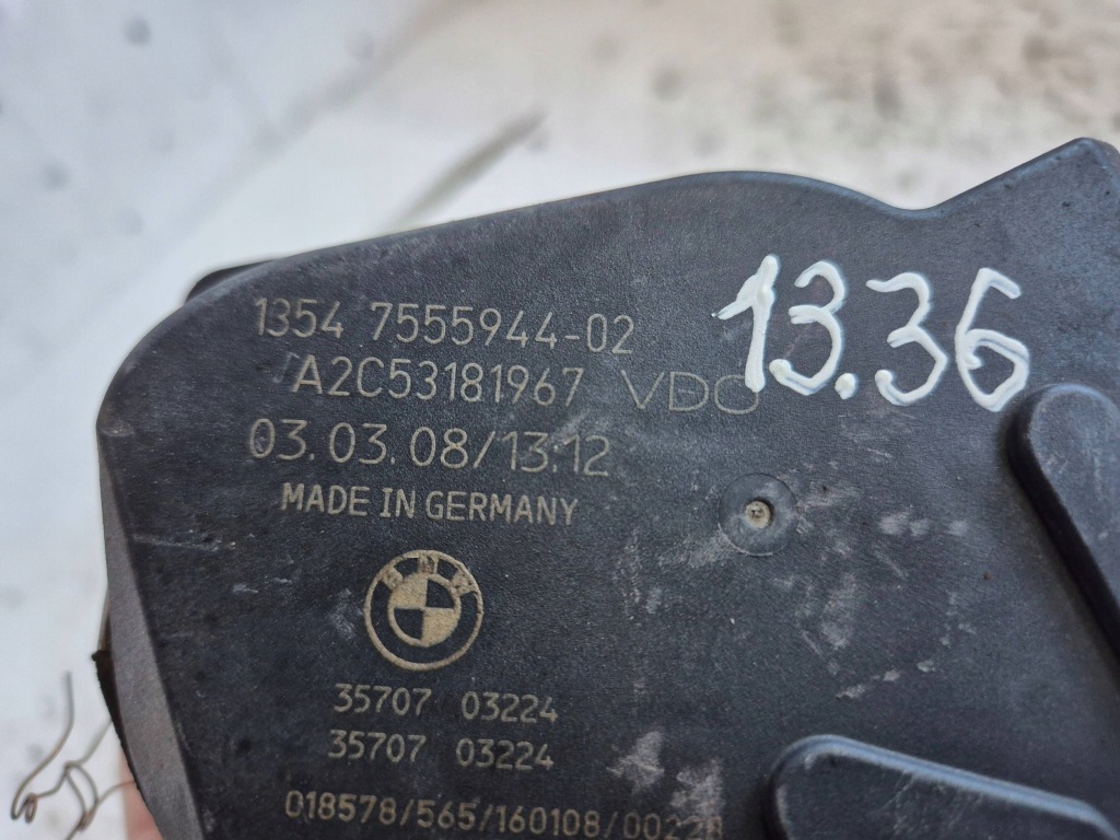 Дроссельная заслонка 7555944-02 bmw 5 f10 f11 4.4i n63 10- в Украине