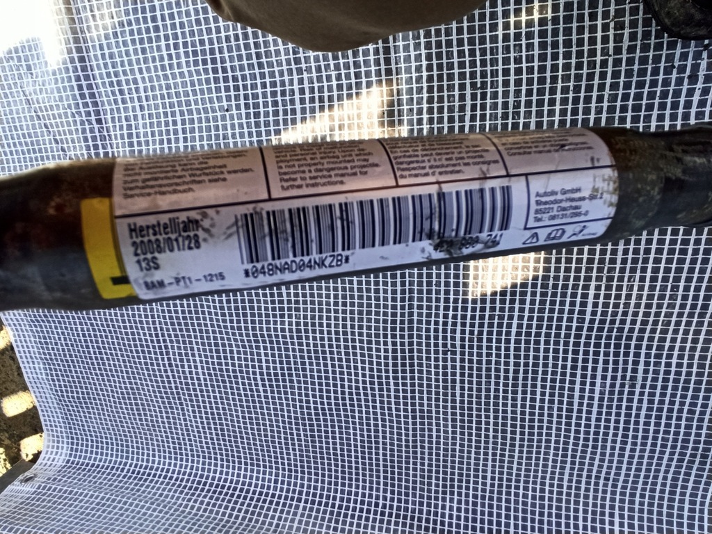 фото №5, Audi a8 d3 шторка безопасности воздушная левая подушка безопасности