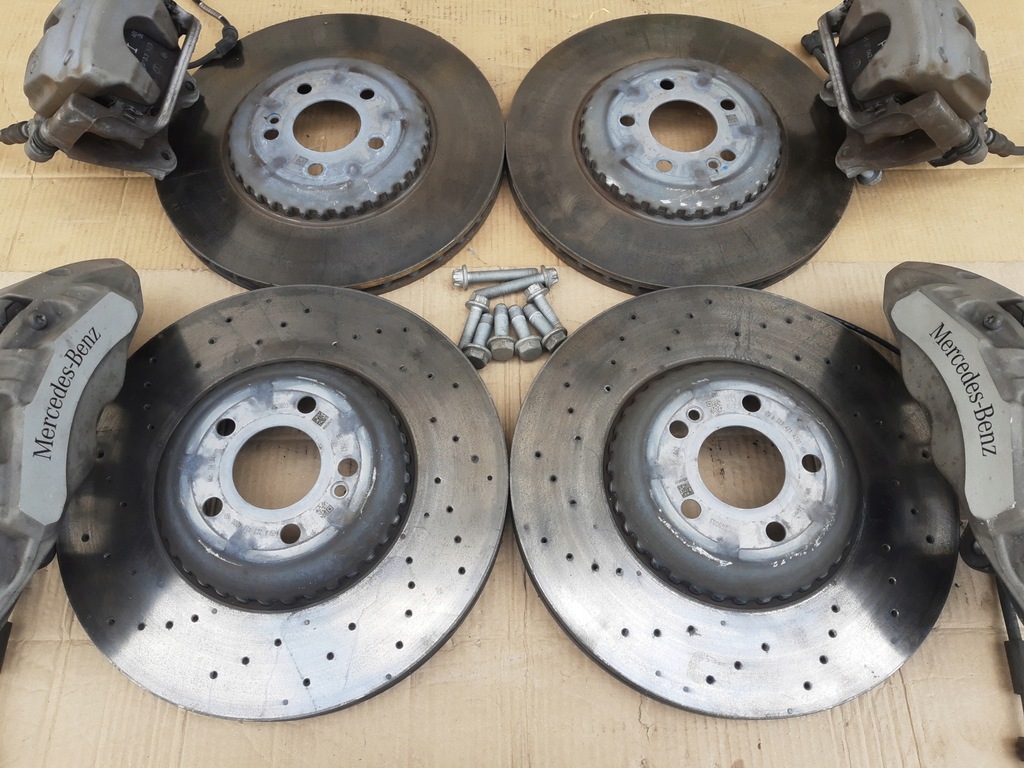 фото №13, Mercedes glc x254 e w214 суппорты перед+ задняя тормозные диски swap 370x32 360x26