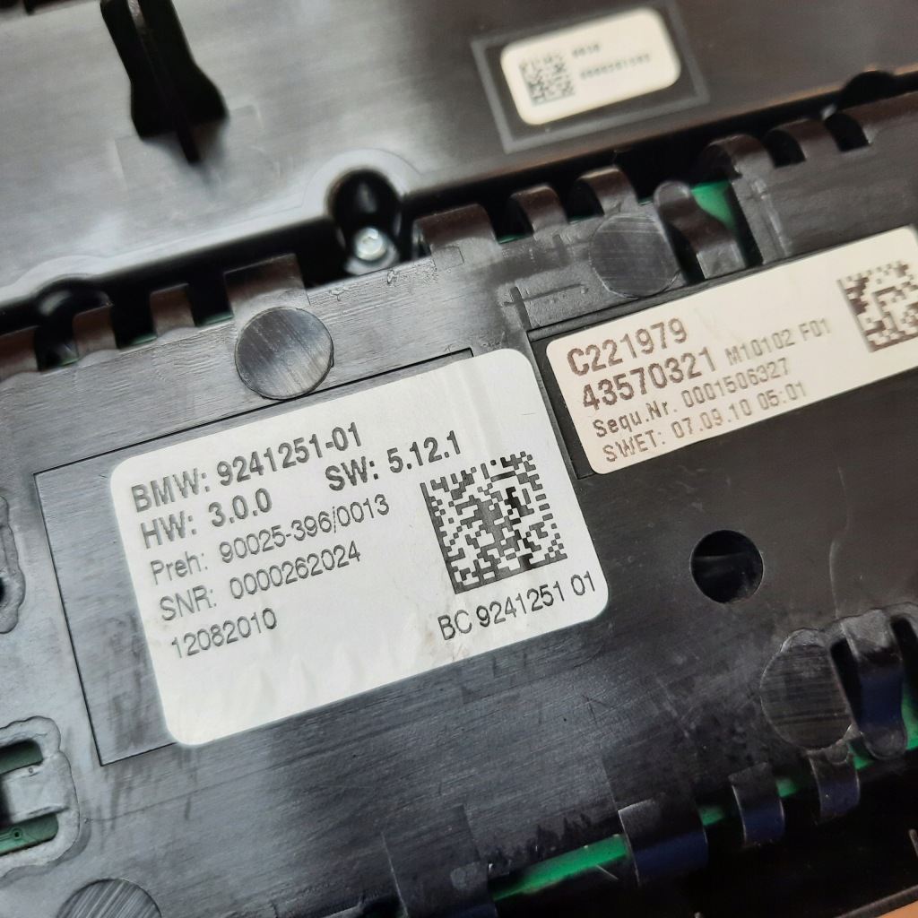 фото №12, Bmw f07 5 gt панель радіо кондиціонера 9241251