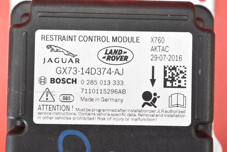 фото №7, Модуль датчик подушка безопасности подушек gx73-14d374-aj jaguar xe 14-19