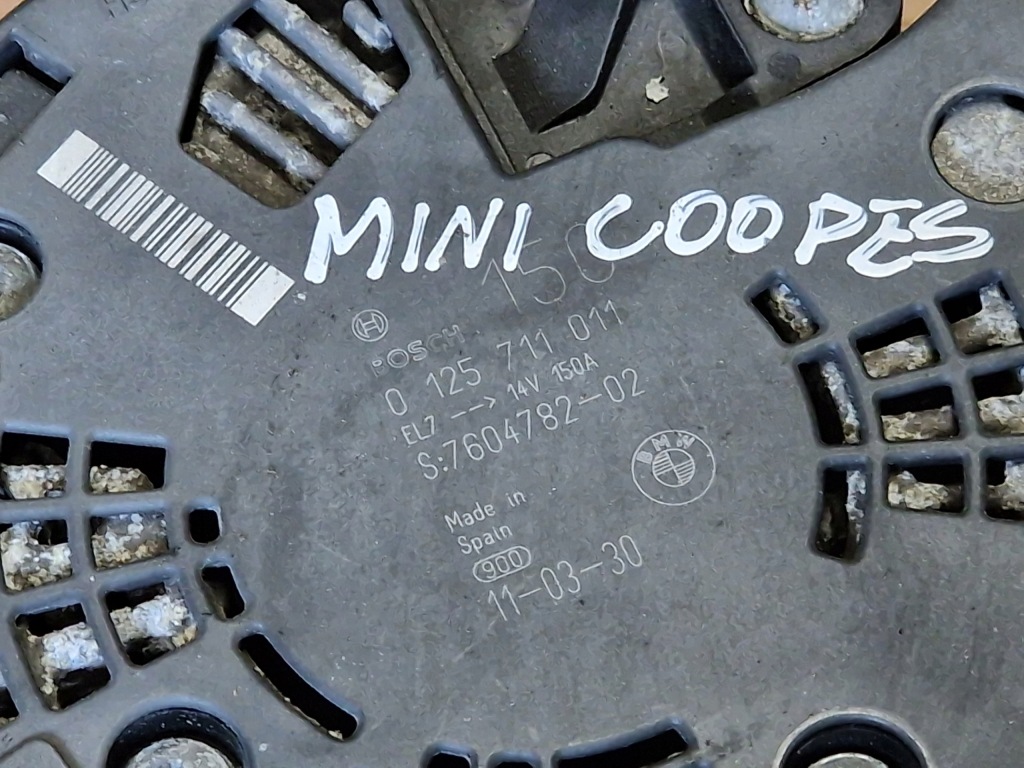 фото №4, Генератор mini cooper 1.6tb 0125711011