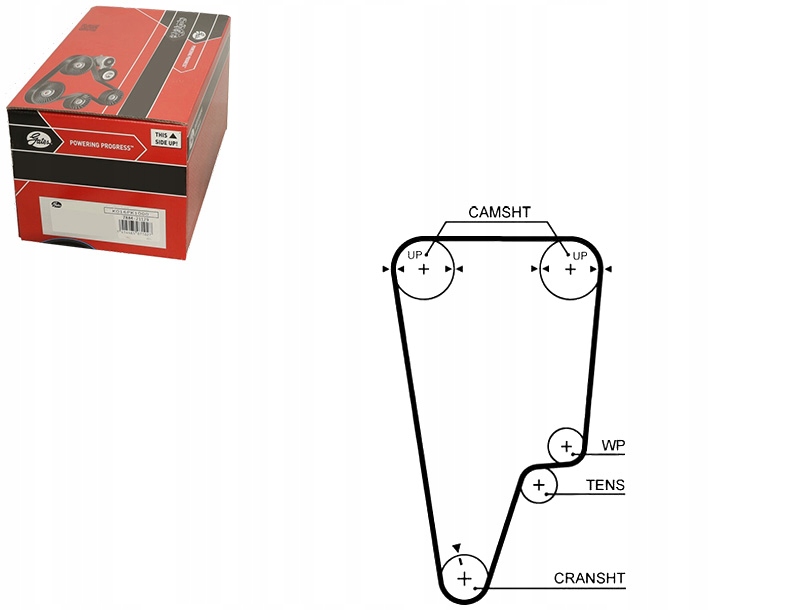 фото №1, Gates ремень распределительного вала honda civic 97-00 integra 98