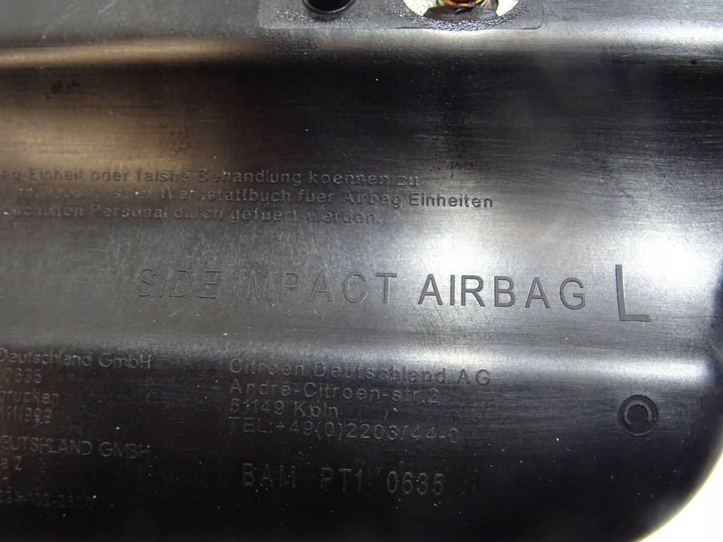 фото №7, Подушка воздушная сиденье левая peugeot 73920yv010