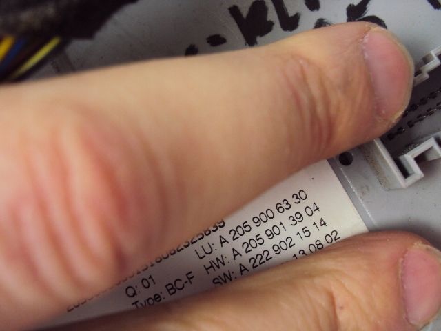 фото №4, Модуль bsi mercedes c-klasa w205 2014-