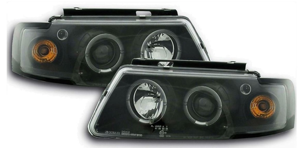 Фары фары к vw passat b5 od 1996 к 2000 roku линзовые кольца led Доставка
