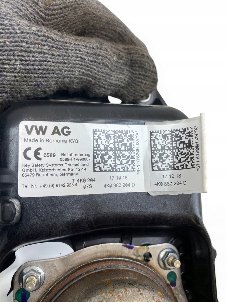 фото №12, Audi a6 s6 c8 4k подушка повітряна подушка безпеки пасажира