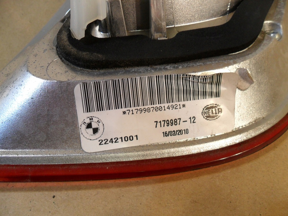 фото №13, Bmw x6 e71 лампа задня ліва w кришка 7179987-12