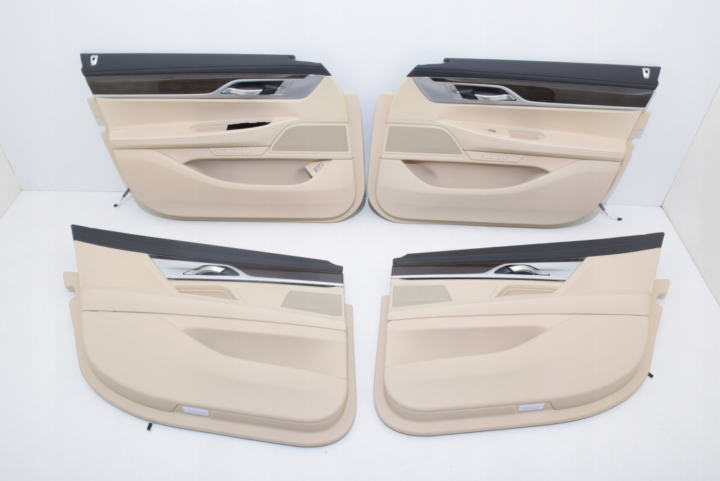 фото №14, Bmw 7 g12 g11 сиденья заднее сиденье обшивки туннель lccy кожа dakota canberra бежевый