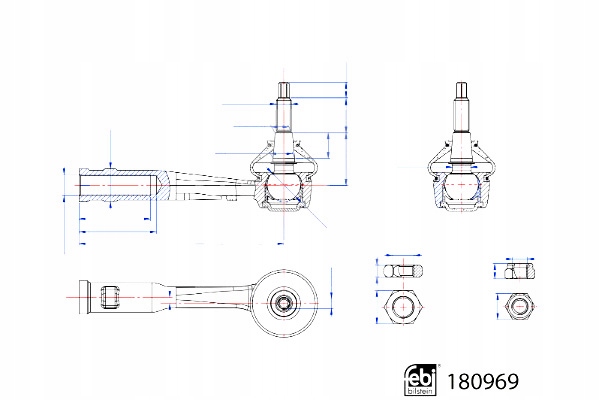 фото №4, Наконечник тяга кермовий p fiat 500x jeep compass renegade