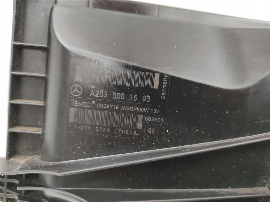 фото №6, Вентилятор mercedes c 203 w203 a2035001593