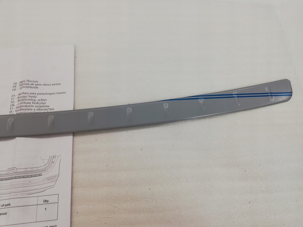 фото №7, Nissan qashqai молдинг бампер задня накладка захист